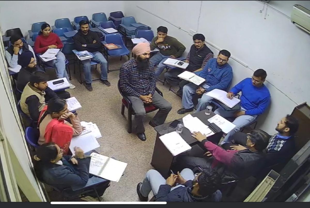 Students taking part in an interactive personality development session at Panacea Bharti Institute